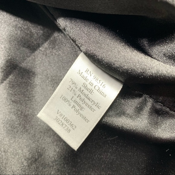 COLDWATER CREEK Faux Fur Animal Print Vest | Medium - Picture 7 of 7